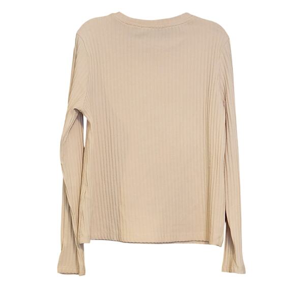 M & S Autograph Marks & Spencer Button Sleeve Ribbed Pullover Sweater Size 10 - Picture 2 of 13